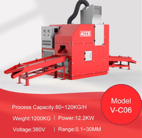 Machine de granulation ACCE Mini en cuivre et aluminium pour le recyclage des câbles, haute productivité, séparateur de cuivre/aluminium à 99,99 % de pureté