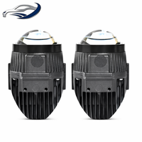 Projecteur de feux antibrouillard LED laser tricolore 2,0 pouces 110W 6000K à double faisceau 12V pour Honda Toyota