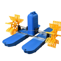 Aérateur solaire à roue à aubes 550W, moteur à impeller en acier inoxydable, monocristallin, hybride AC/DC, pour bassin de poissons et crevettes, hors réseau, dissolvant l'air.