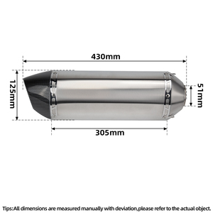 Silenciador de Escape de Moto 51 MM Kit de Escape para Motocicleta <span class=keywords><strong>Yoshimura</strong></span> R77 Deportivo con DB Killer para XSR155 MT03 CBR500R ZX4RR - Product Image 5