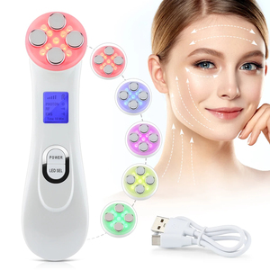 Tabla de Gua Sha Calefactora con Vibración, Terapia de Luz Roja, Masajeador Facial Magnético, Herramienta de Cuidado de la Piel Recargable por USB - Product Image 1