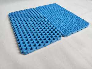 Pista de atletismo de caucho sintético impermeable, pista de correr prefabricada de altura de pila de 13mm, color azul cielo, a prueba de agua - Product Image 2