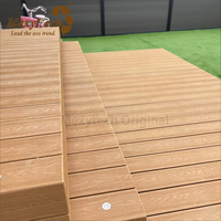 Planche de terrasse extérieure en bois composite WPC gaufrage 3d solide