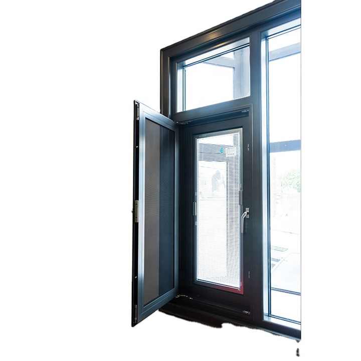 Window Double Glass Arched Top Aluminum Exterior Door and Window