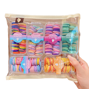 60 Pezzi Piccoli Elastici per Capelli Neonato, Morbidi Elastici Senza Cuciture per Bambine, Senza Danni, per Coda di Cavallo, Chignon e <span class=keywords><strong>Trecce</strong></span> - Product Image 1