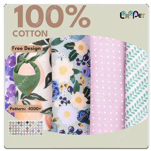 مناديل قطنية جديدة للحيوانات الأليفة لعيد الميلاد للكلاب والقطط، وشاح مثلث الشكل مع نمط مطبوع للصيف والشتاء والربيع - Product Image 6