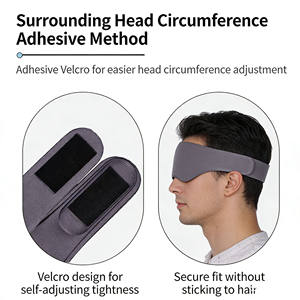 Masque oculaire ergonomique 3D OEM Arc 360 °   Mousse à mémoire de forme à rebond élevé, bloquant la lumière, avec cavité <span class=keywords><strong>pour</strong></span> les yeux encastrée, <span class=keywords><strong>pour</strong></span> le <span class=keywords><strong>yoga</strong></span>, les voyages, les siestes, le camping - Product Image 6