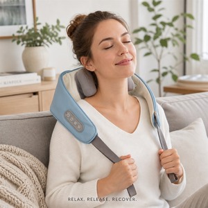 Masajeador Relajante para Cuello y Hombros en Caja <span class=keywords><strong>de</strong></span> Regalo, Masaje con Calor para el Cuidado <span class=keywords><strong>de</strong></span> la Salud Familiar, Diseño Portátil - Product Image 3