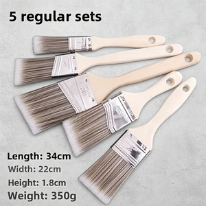 Kit de rouleaux à peinture et de pinceaux, 10 pièces, kit d'outils de peinture réutilisables et lavables, rouleaux à peinture pour murs, pour usage domestique et professionnel - Product Image 6