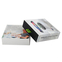 Embalaje de papel con logotipo personalizado, cajas de carga de coche con impresión colorida, Cable de datos Usb, caja de papel con bandeja de burbujas