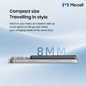 Batteries externes portables ultra-minces Miccell en gros, <span class=keywords><strong>charge</strong></span> rapide PD 20W, 5000mAh/10000mAh, avec chargement magnétique sans fil - Product Image 4