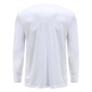 남성 낚시 저지 일반 흰색 UPF 50 + UV 자외선 차단 셔츠 하이킹 수영 달리기를위한 야외 긴 소매 SPF 래쉬 가드 - Product Image 4
