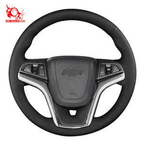 Housse de volant de voiture en cuir à coudre soi-même pour Chevrolet Malibu ECO, accessoires pour voitures de sport Camaro <span class=keywords><strong>2011</strong></span>, 1 pièce, MR.BULLS - Product Image 3