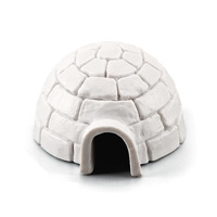 Modèle d'igloo simulé, mini-maison de neige, arbre de Noël, décor de bac à sable, ornement statique
