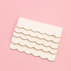 Mini1:12 Tự Làm Bằng Gỗ Cho Nhà Búp Bê Phụ Kiện 12Pcs Nhà Nhỏ Mái Ngói Cho Crafting Nhà Búp Bê Độc Đáo của Riêng Bạn - Product Image 2
