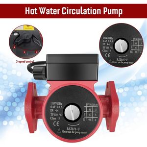 Pompe de recirculation d'eau chaude Carivia 115V, contrôle 3 vitesses, brides NPT 1'', fonte rouge - Product Image 2
