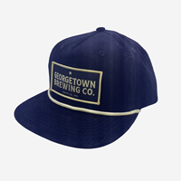 Gorra SnapBack modelo de marco A de corduary personalizado de fábrica auditada por SGS con logotipo de parche de borde merrow