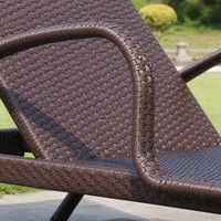 Chaise longue d'extérieur moderne en métal, écologique et étanche, pour villa, piscine et détente au bord de la piscine