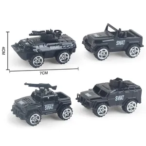 Model Mainan Mobil untuk Anak-anak, Kendaraan Mainan Militer Logam Paduan Die Casting Truk dan Tangki untuk Anak-anak