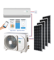 Climatiseur solaire 100%, système divisé, onduleur cc/climatiseur mural fendu/climatiseur solaire 100% 24 heures