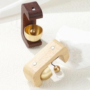 Carillon de porte magnétique en bois de noyer, motif Dopamine, aimant de réfrigérateur, <span class=keywords><strong>petit</strong></span> cadeau, décoration de salon - Product Image 4