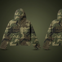 Nouvelle veste de pluie pour femme, style motard, à capuche, en polyester/nylon, à séchage rapide, avec motif camouflage personnalisé, fine, pour l'été