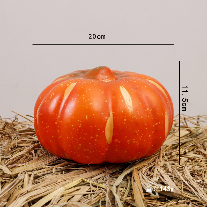 Calabaza enana naranja de 20 cm