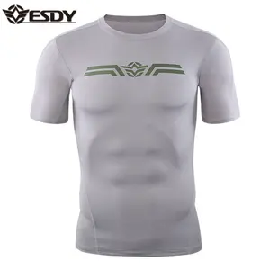 Gray Color new style Tactical o-neck breathable quick-drying summer t-shirt