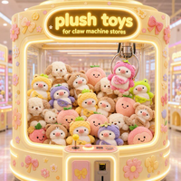 Peluches en gros pour distributeurs automatiques, animaux en peluche doux aux designs variés, prix de jeu pour machines à griffes et salles d'arcade, pour magasins de jouets pour enfants en gros