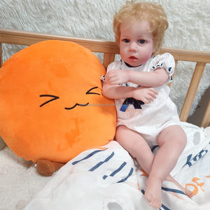 Juguete suave de alta calidad de 22 pulgadas, muñeca <span class=keywords><strong>Reborn</strong></span> Baby Boy, <span class=keywords><strong>arte</strong></span> coleccionable recién nacido con accesorios, vinilo de cuerpo suave - Product Image 3