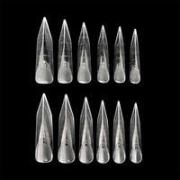Formes à ongles personnalisées avec logo, double forme française, formes papillon et carrées, en acrylique/plastique, haute viscosité pour extension d'ongles