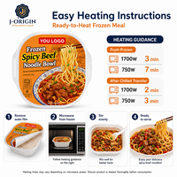 Mie Daging Sapi Beku Pedas 350g Siap Panaskan di Microwave, Makanan Praktis untuk Retail & Private Label