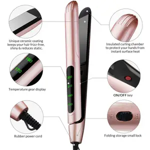 Custom Professional Titanium Wholesale Ceramic Flat Irons Hair Straightener