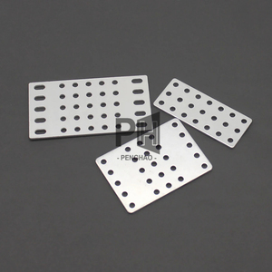 Plaque carrée <span class=keywords><strong>en</strong></span> alliage d'aluminium avec trou, pièce fixe, plaque inférieure, bande <span class=keywords><strong>en</strong></span> forme de <span class=keywords><strong>U</strong></span>, code d'angle, accessoires de modèle de jouet DIY - Product Image 3