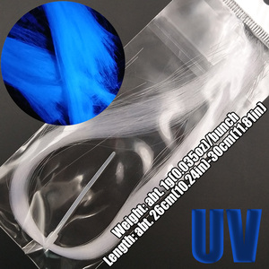 Lunker UV Ultra Violet huỳnh quang Fly câu cá Chuỗi Dòng DIY PVC chất liệu cá chép hồ vị trí hỗ trợ Hooking ruồi câu cá - Product Image 1