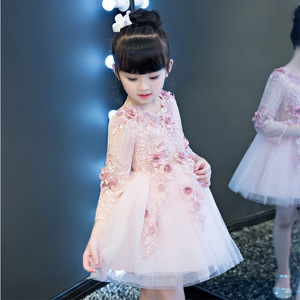 Vestido <span class=keywords><strong>de</strong></span> Tul con Encaje Floral <span class=keywords><strong>para</strong></span> <span class=keywords><strong>Niñas</strong></span> <span class=keywords><strong>de</strong></span> 3 a 12 Años, Diseños <span class=keywords><strong>de</strong></span> <span class=keywords><strong>Vestidos</strong></span> <span class=keywords><strong>de</strong></span> Fiesta <span class=keywords><strong>para</strong></span> Bebés - Product Image 4