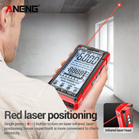 ANENG 622A 6000 Penghitung Tegangan Inframerah Laser Voltmeter Amperemeter Detektor NCV Dioda Hertz Suhu Kapasitor Multimeter Pintar IP55