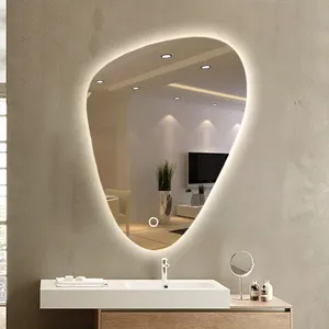 Fabricantes baratos Hotel Brilho Wall Mounted LED Espelho Do Banheiro Luz Espelho Slim Edge Luz