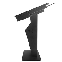 Écran tactile mural noir de 15.6 pouces, Terminal de Machine de paiement, kiosque de billetterie automatisé numérique avec imprimante