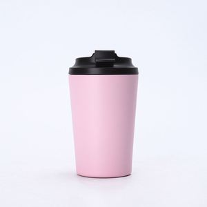แก้วกาแฟสแตนเลสสุญญากาศแบบพกพา ขนาด 12 ออนซ์ สำหรับสำนักงานและแคมป์ปิ้ง ป้องกันการรั่วซึม เก็บความร้อนได้นาน 12-24 ชั่วโมง สินค้าขายดี - Product Image 3