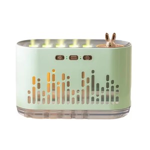 Difusor de llama de luz LED colorido para el hogar, Humidificador USB ultrasónico, difusor de aceite esencial de aromaterapia con 5 puertos de pulverización - Product Image 2