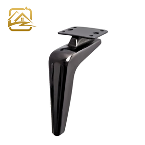 Pieds de canapé de haute qualité, nouveaux pieds de lit, pieds de meuble de luxe en métal noir canon - Product Image 1