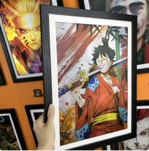 สต็อกมากกว่า 1000 ชิ้น โปสเตอร์ภาพเคลื่อนไหว 3 มิติ ลายอนิเมะ แฟชั่นใหม่ ขนาด 30x40 ซม. ผลิตจากโรงงาน PET ขายดี โปสเตอร์ตกแต่งลายอนิเมะ 3 มิติ - Product Image 2