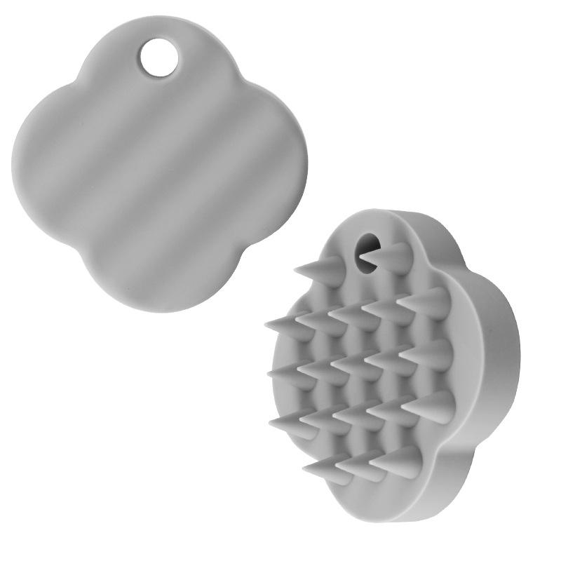 Light gray-hair washing massage brush