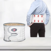 Alphay Ceinture de traction lombaire réglable Soins de santé Ceinture vertébrale Corset de taille Attelle de dos Soulagement de la douleur Dispositif de physiothérapie PU