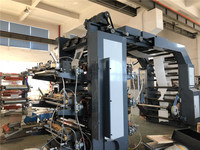Machine d'impression flexographique semi-automatique six couleurs haute vitesse et haute efficacité pour films plastiques PE et sacs alimentaires laminés