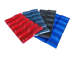 Synthetic Resin PVC ASA Spanish <strong>Roof</strong> Tile Heat Resistant Plain Roofing <strong>Shingles</strong> for Villa Hotel House - Product Image 5