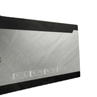 Logotipo personalizado resistente al calor CNC perforación templado serigrafía vidrio para electrodomésticos de cocina horno piezas de puerta eléctrica
