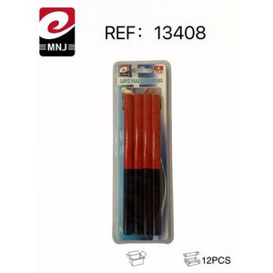 Penna per lavorazione del legno Mnj, 4 pezzi, manico rosso e nero, per forniture di carpenteria e artigianato - Product Image 3