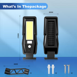 Lampadaire Solaire à <span class=keywords><strong>LED</strong></span> Applique Murale d'Extérieur avec Détecteur de Mouvement <span class=keywords><strong>IP65</strong></span> Plastique ABS DC 6V pour Autoroute Paysage Jardin - Product Image 2